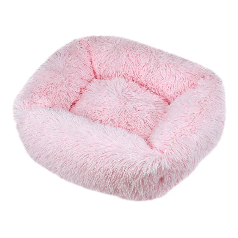 Lit pour chien carré – Peluche lavable