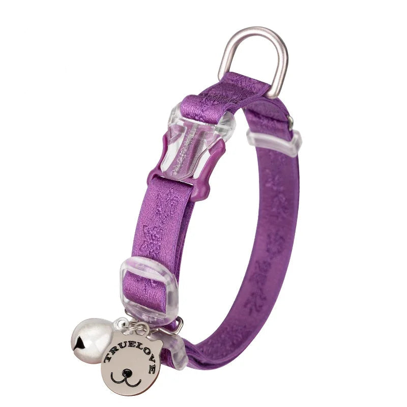 Truelove Cat Collar Elastic Strap Easy Control Soft Material Lightweight Fashional Small Dog Collar Cat Product Collar…