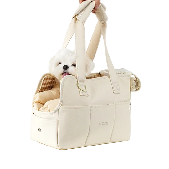 Sac de transport pour petit chien – Bandoulière coton | MonPluto