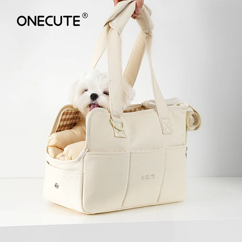 Sac de transport pour petit chien – Bandoulière coton