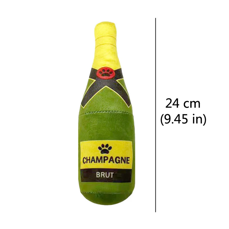 Jouet peluche sonore forme bouteille pour chien – Petites et grandes races