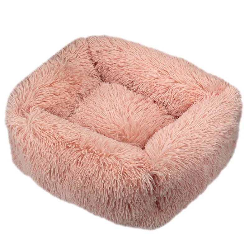 Lit pour chien carré – Peluche lavable