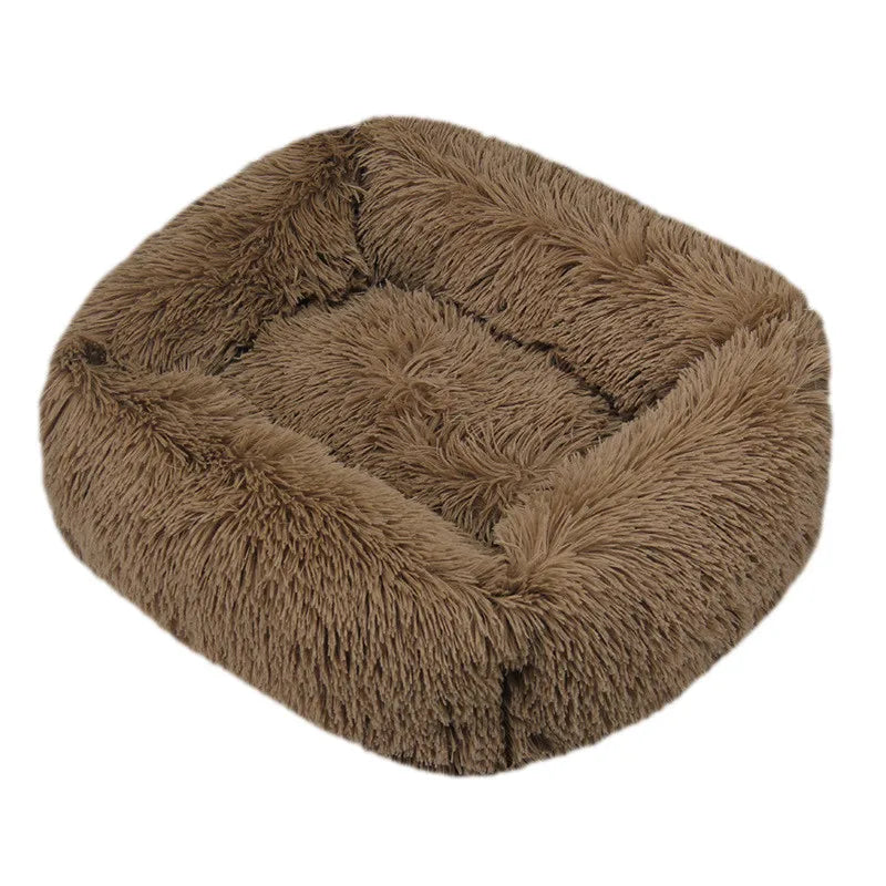Lit pour chien carré – Peluche lavable