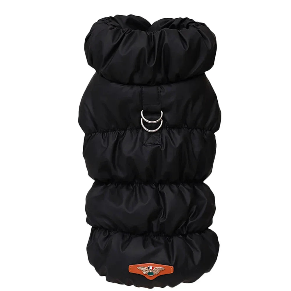 Veste Hiver Pour Chien Rembourrée Bleu Clair Taille S À XL