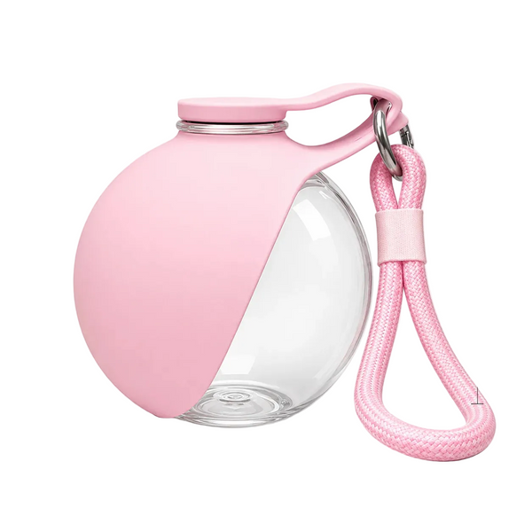 Faltbare 2-in-1 Trinkflasche mit Trageschlaufe für Hunde – Reiseformat