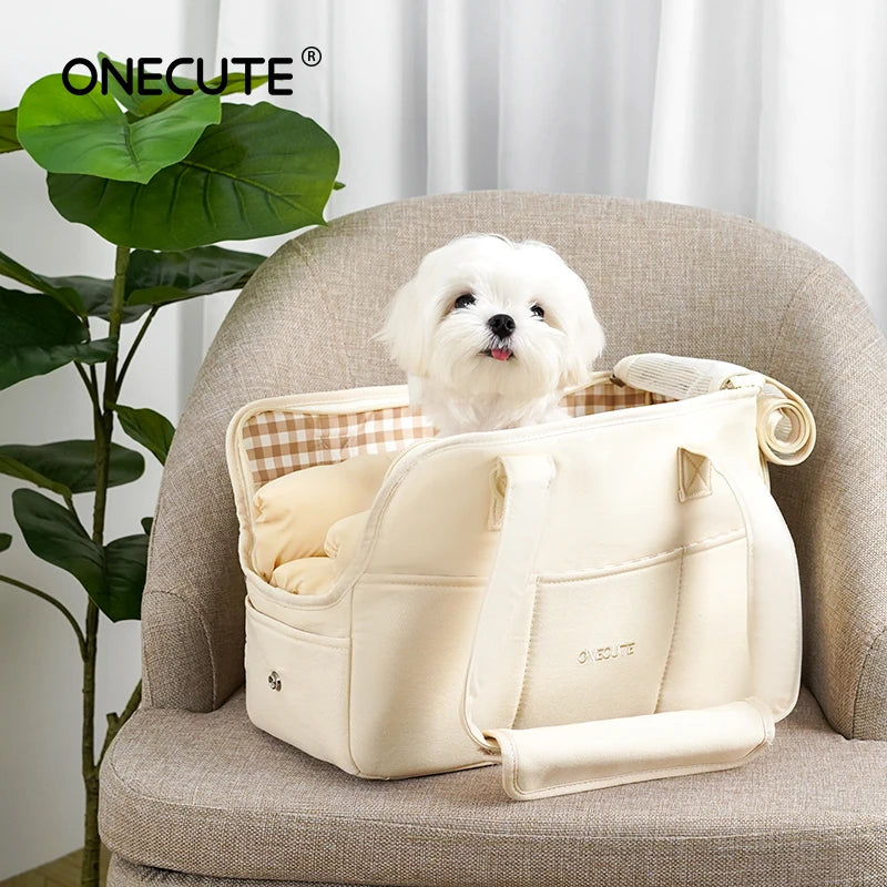 Sac de transport pour petit chien – Bandoulière coton
