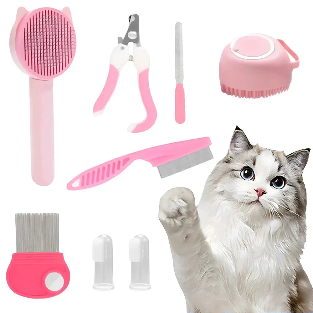 Kit de toilettage pour chats et petits animaux – 7 en 1