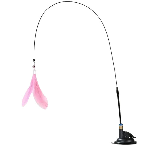 Jouet interactif pour chat – Baguette plume et clochette