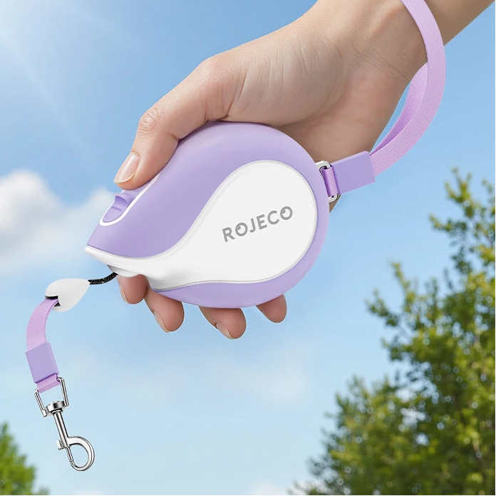 ROJECO Mini Automatic Retractable Dog Leash 3M Extendable Rope For Outdoor Travel Walking Hiking Pet Cat Dogs Traction…