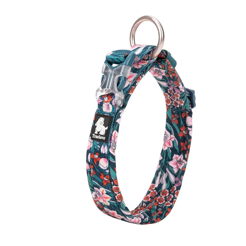 Truelove Floral Pet Collar Best Padded Comfort Cushion Camouflage Small Medium and Large Dogs and Pets Running…