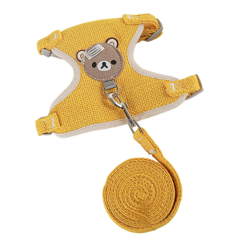Harnais veste et laisse pour chat et petit chien