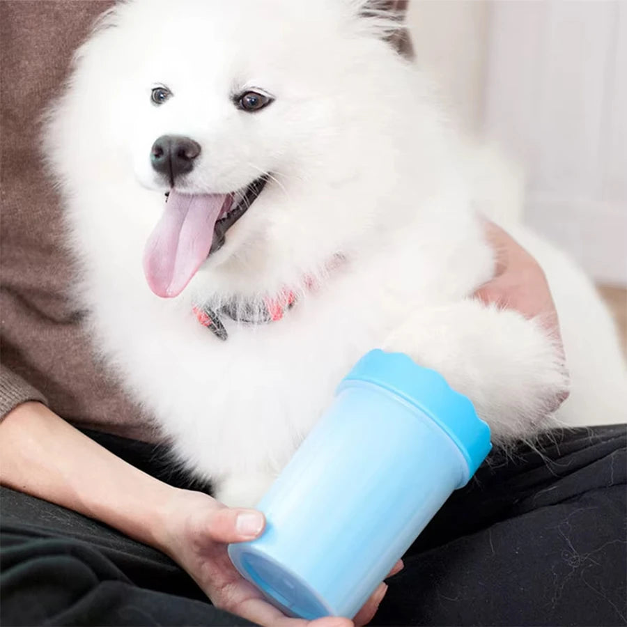 Gobelet nettoyant pour pattes de chien – Brosse silicone