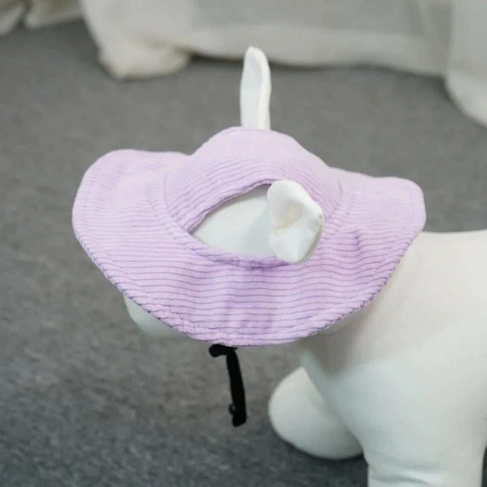 Casquette baseball pour chien en velours côtelé – Réglable