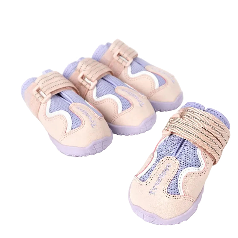 Chaussures respirantes pour chien semelle TPR flexible – 4 pièces