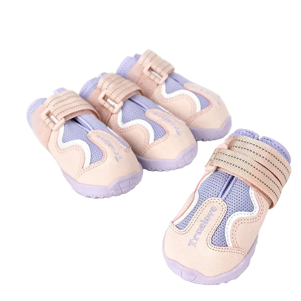 Chaussures respirantes pour chien semelle TPR flexible – 4 pièces