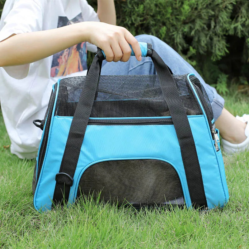 Sac de transport pour chat et chien respirant pliable