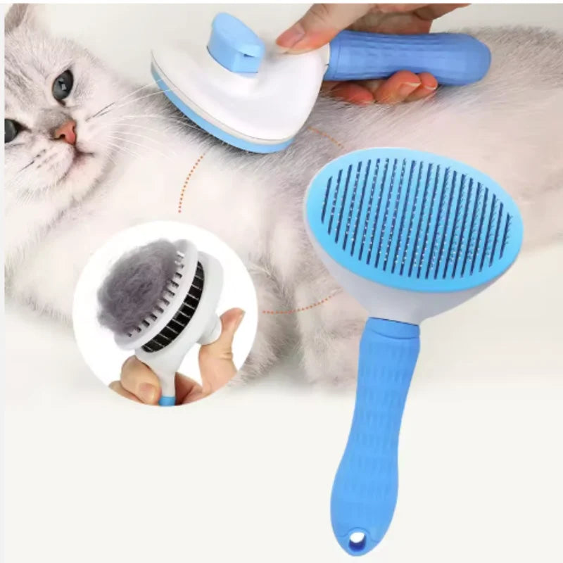 Brosse auto-nettoyante pour chien et chat – Peigne anti-noeuds