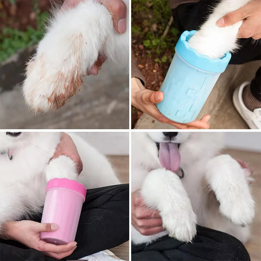 Gobelet nettoyant pour pattes de chien – Brosse silicone