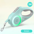 ROJECO Automatic Retractable Dog Leash LED Luminous Leading Fashion Light Straps For Dog Puppy Pet Flexi Walking…