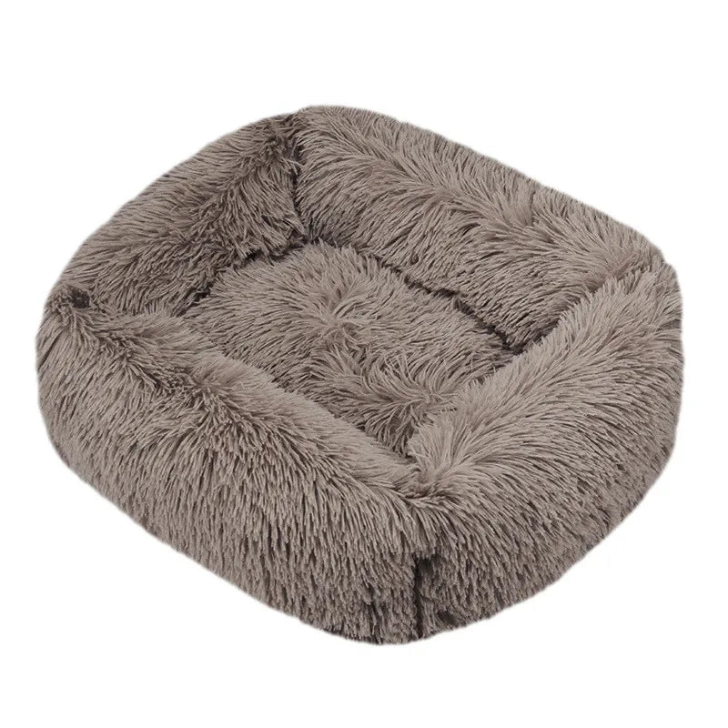 Lit pour chien carré – Peluche lavable
