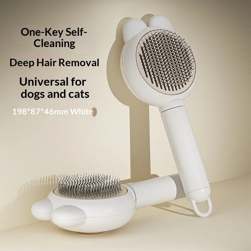 Brosse auto-nettoyante pour chien et chat – vue 7 | MonPluto