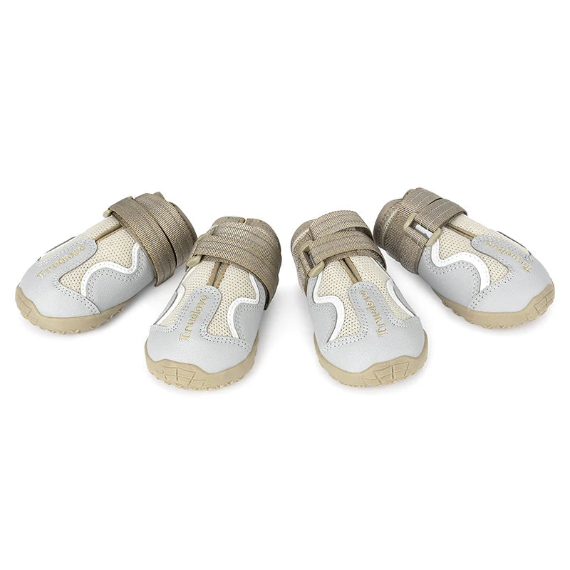 Chaussures respirantes pour chien semelle TPR flexible – 4 pièces
