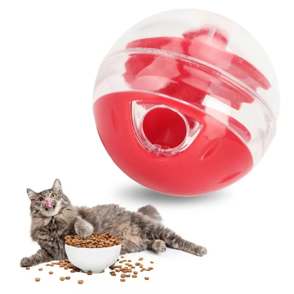 Balle distributrice de croquettes pour chat