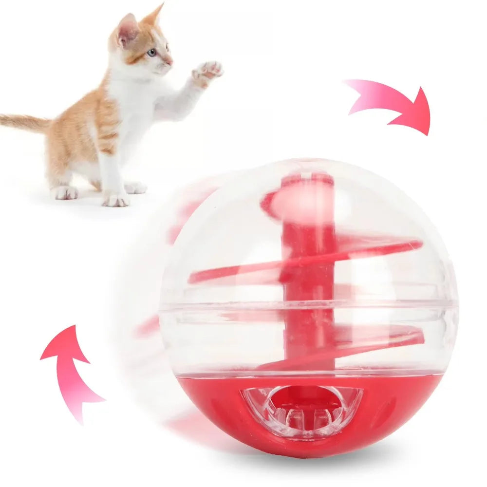 Balle distributrice de croquettes pour chat