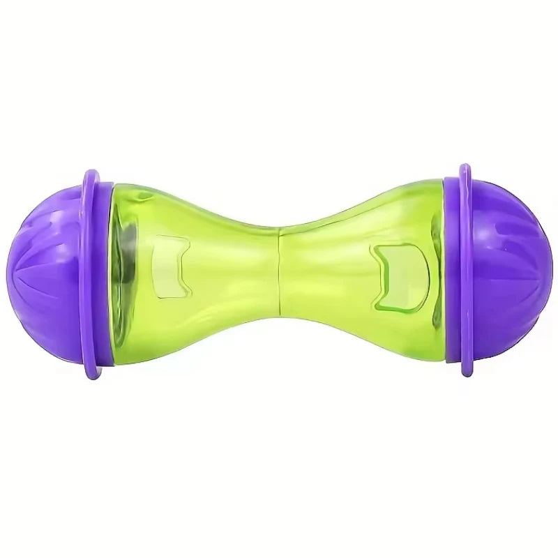 Interactive Pet Feeder Cat Toy Ball Food Rolling Leakage Dispenser Cat Food Feeder Playing… – Violet – vue 6 | MonPluto