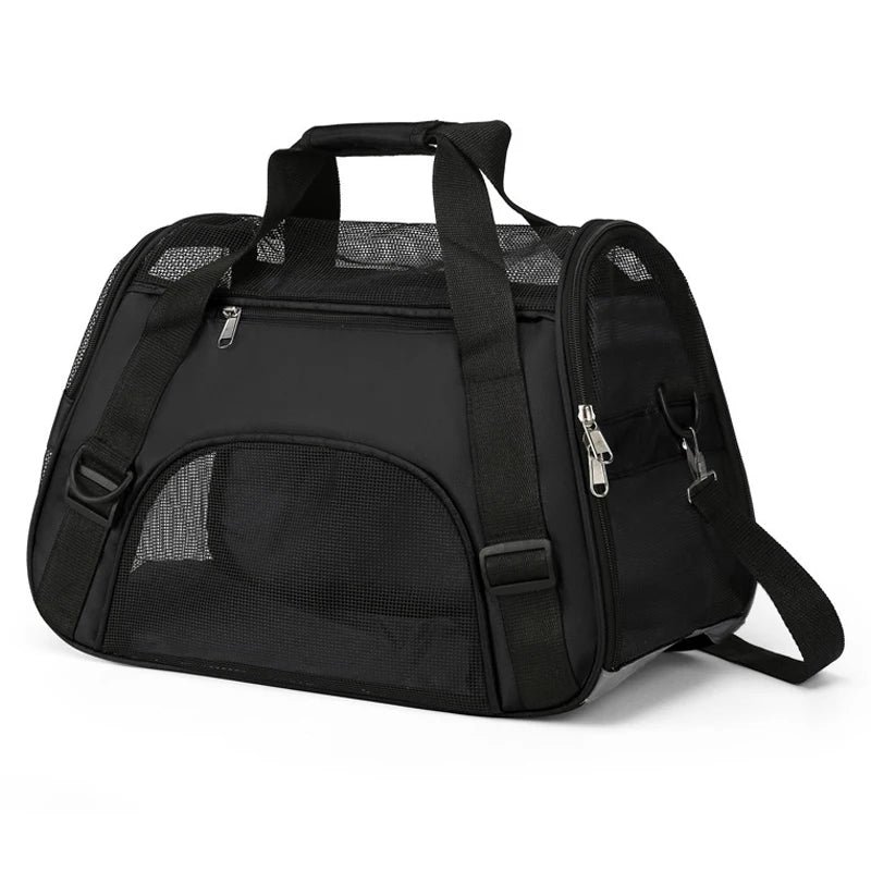 Sac de transport pour chat et chien respirant pliable