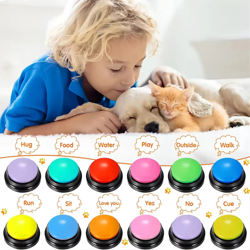 Boutons enregistrables pour chien – 30 secondes – vue 4 | MonPluto