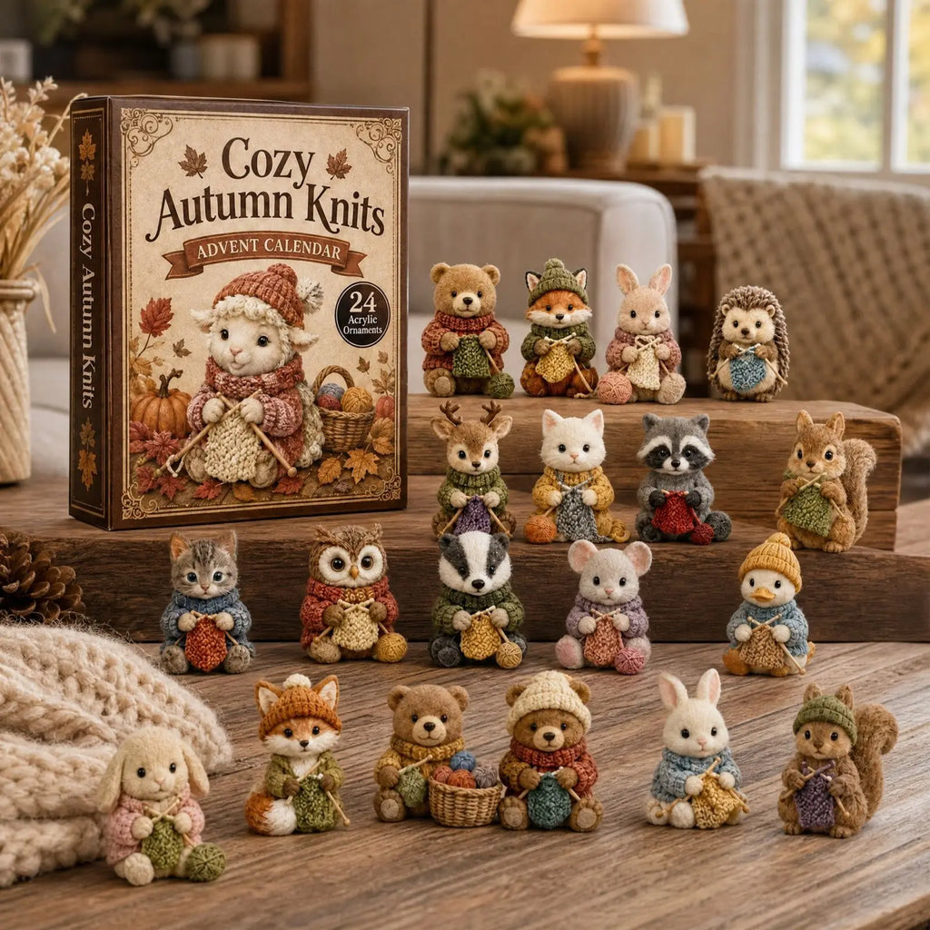 Calendrier de l'Avent animaux tricoteurs – 24 décorations – vue 6 | MonPluto