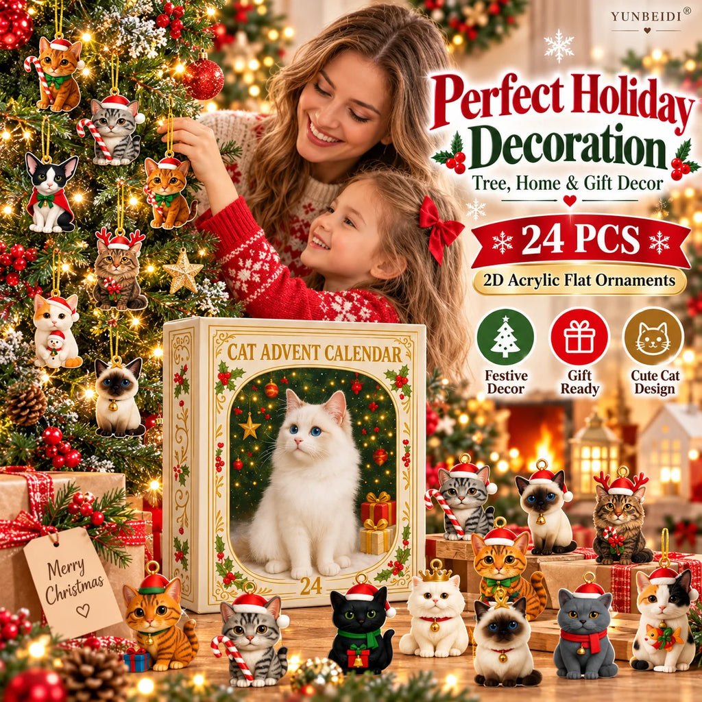 Calendrier de l'Avent chien, chat ou hibou – 24 décorations | MonPluto
