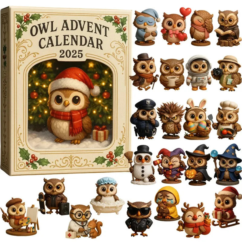 Calendrier de l'Avent chien, chat ou hibou – 24 décorations – vue 4 | MonPluto