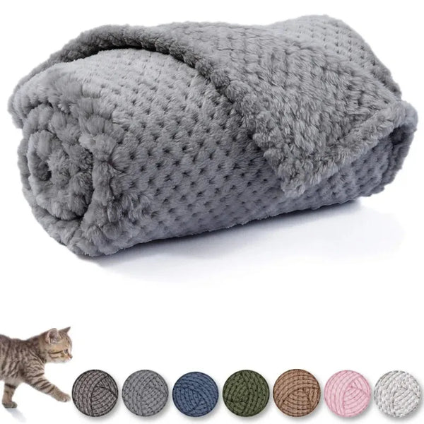 Couverture polaire gaufrée chien et chat – 5 coloris – vue 2 | MonPluto