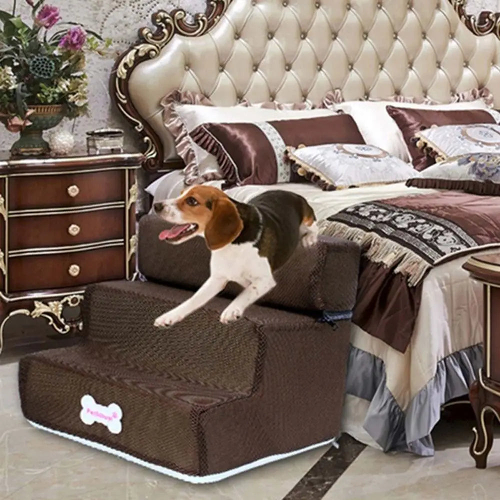 Escalier en mousse pour chien et chat – 2 ou 3 marches – vue 2 | MonPluto
