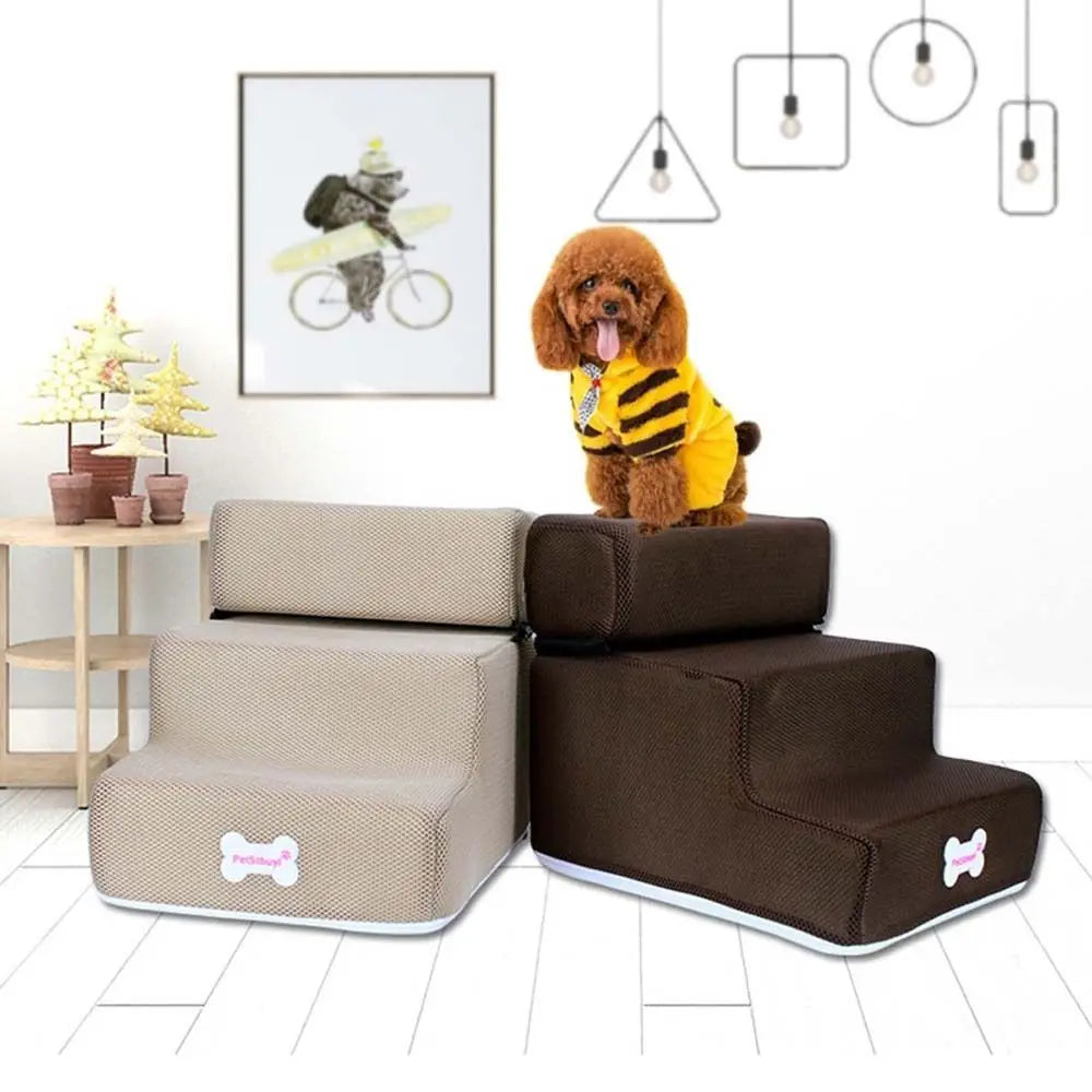 Escalier en mousse pour chien et chat – 2 ou 3 marches – vue 3 | MonPluto