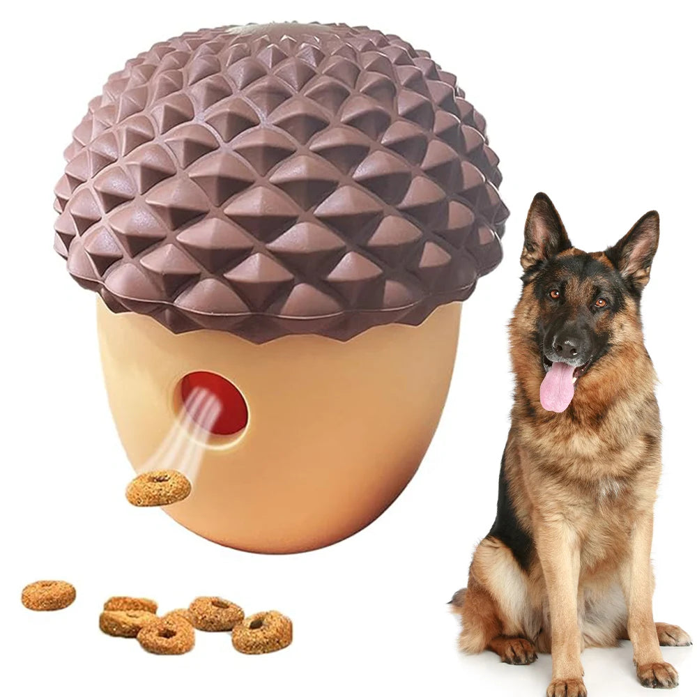 Jouet distributeur pour chien – Gland en silicone – vue 3 | MonPluto