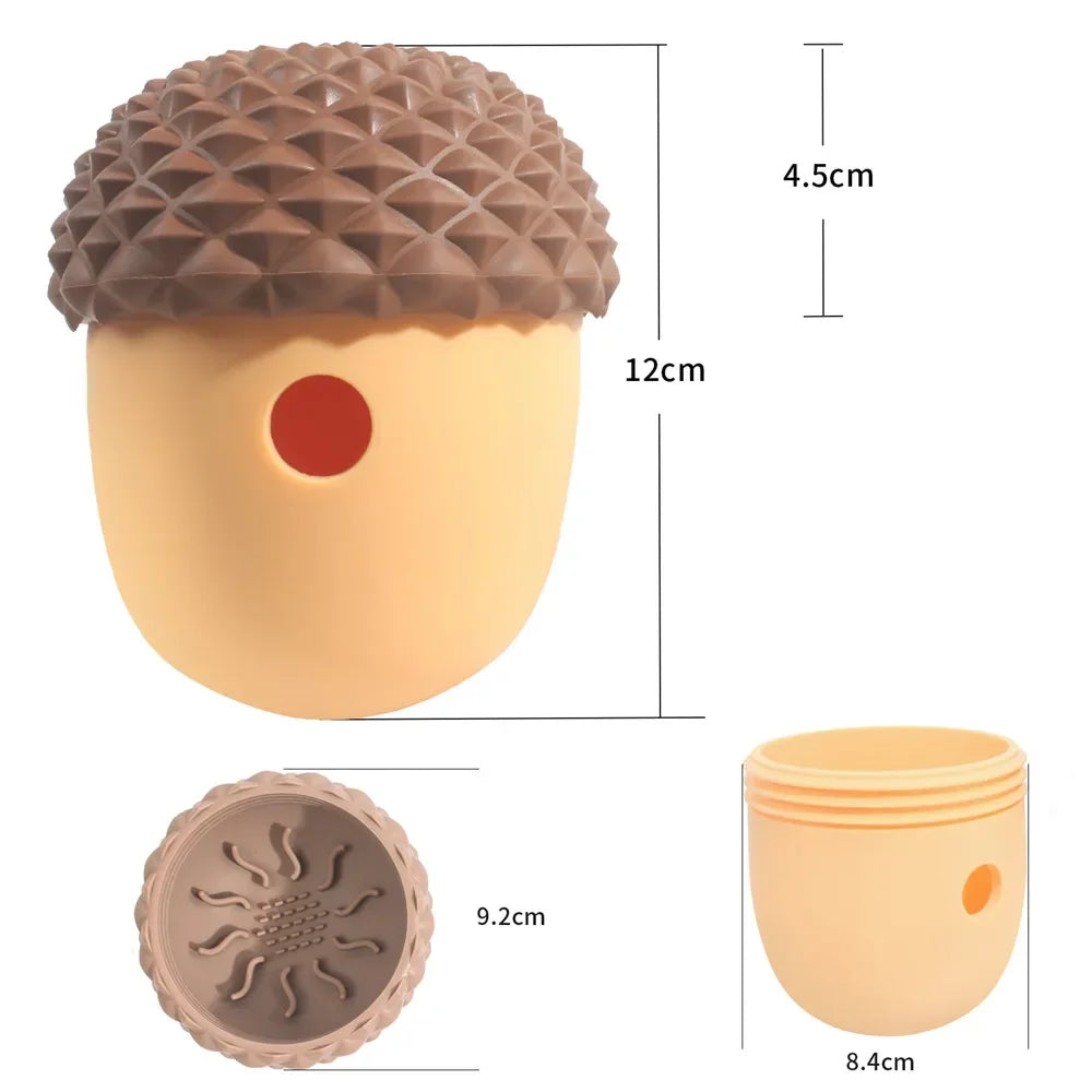 Jouet distributeur pour chien – Gland en silicone – vue 4 | MonPluto