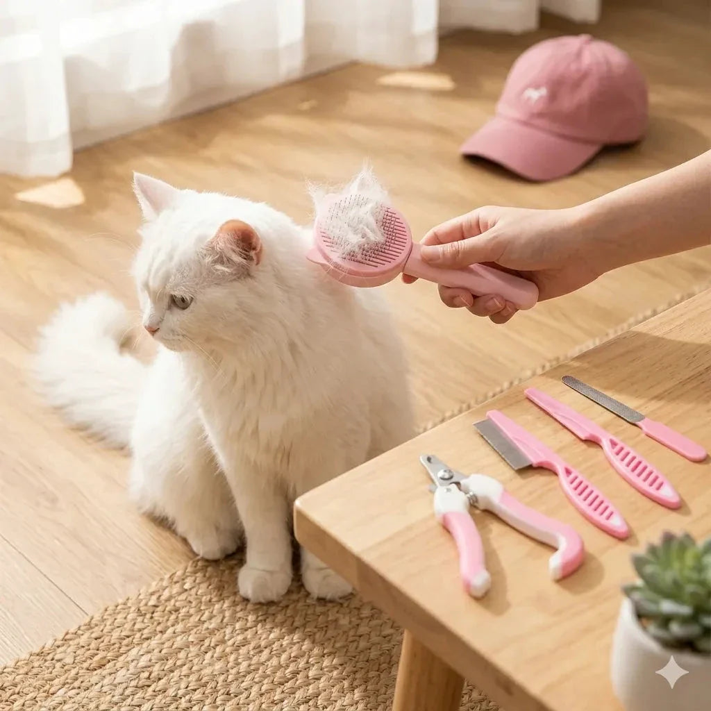 Kit de toilettage pour chats et petits animaux – 7 en 1