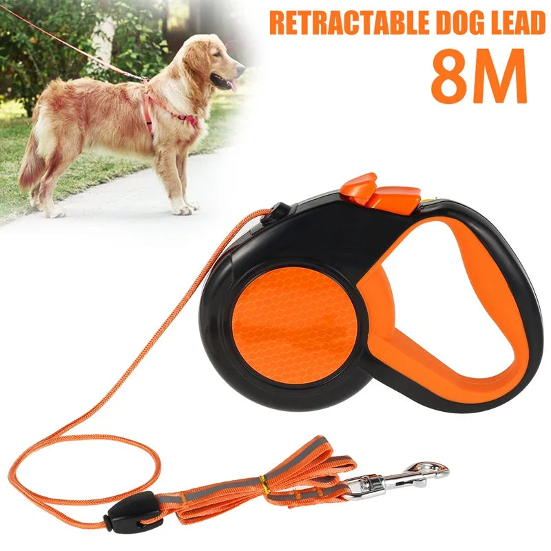 Laisse rétractable pour chien – Sangle réfléchissante – vue 3 | MonPluto
