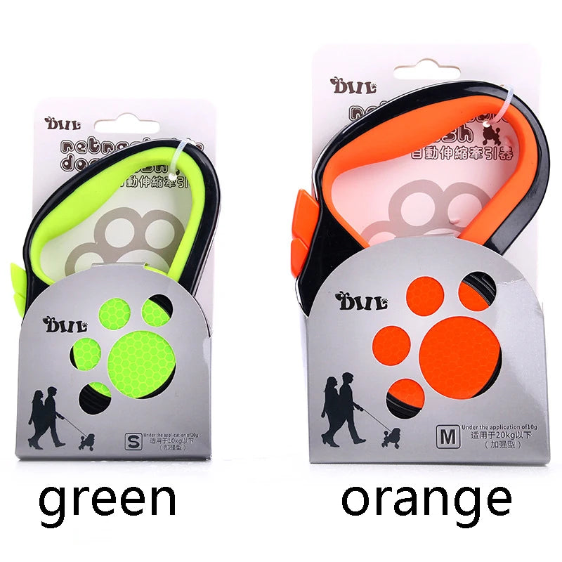 Laisse rétractable pour chien – Sangle réfléchissante – vue 4 | MonPluto