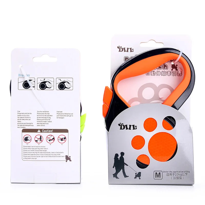 Laisse rétractable pour chien – Sangle réfléchissante – vue 5 | MonPluto