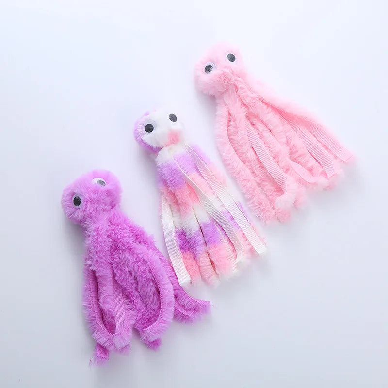 Peluche pieuvre à la cataire pour chat – vue 9 | MonPluto