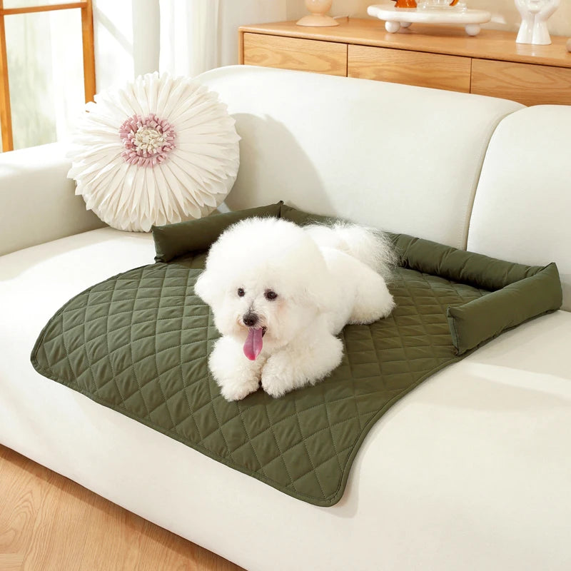 Protège-canapé pour chien avec traversin – 75 × 75 cm – vue 10 | MonPluto