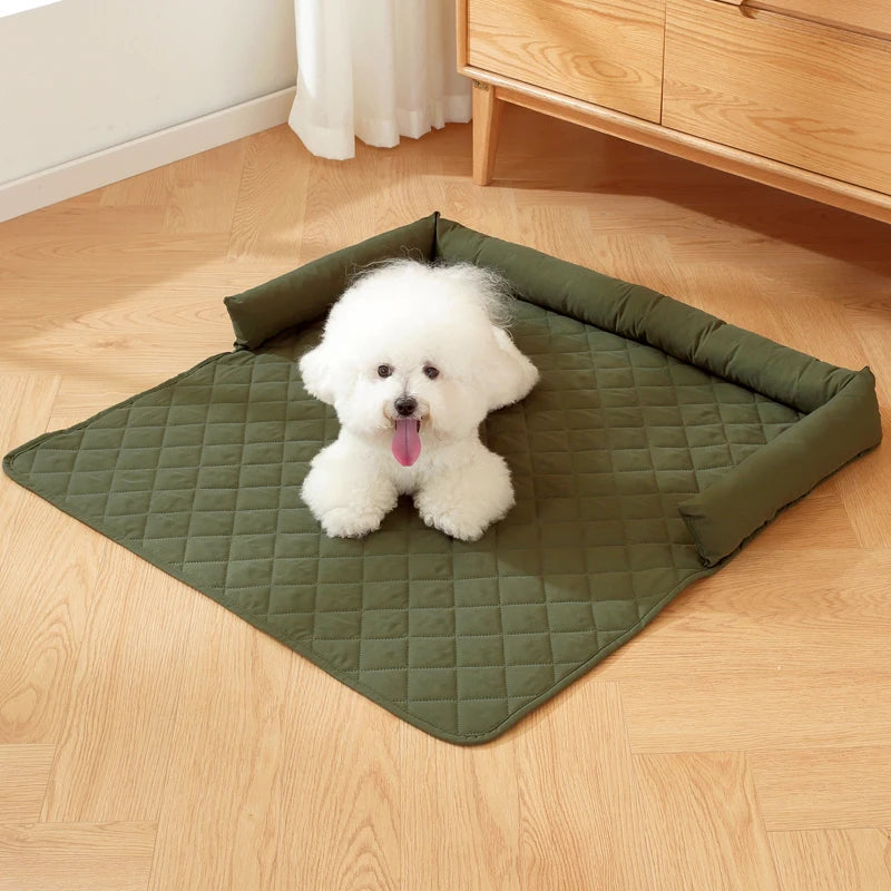 Protège-canapé pour chien avec traversin – 75 × 75 cm – vue 6 | MonPluto
