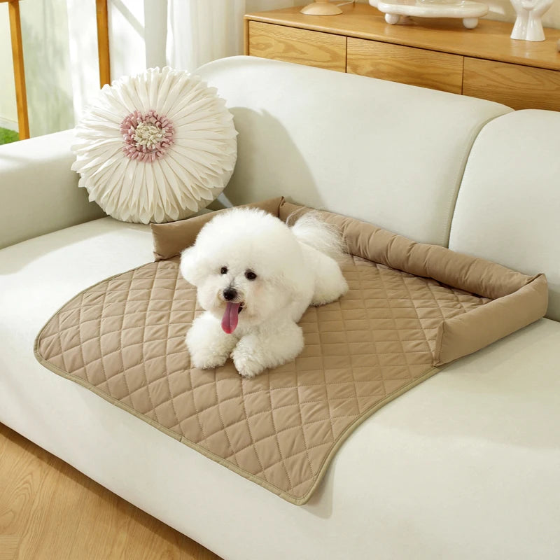Protège-canapé pour chien avec traversin – 75 × 75 cm – vue 7 | MonPluto