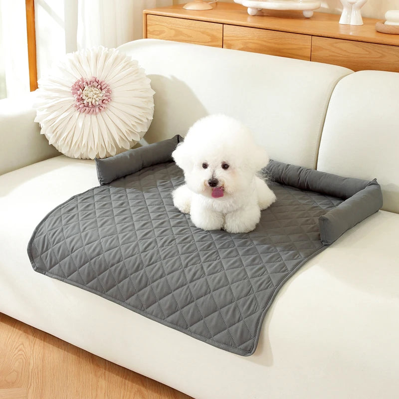Protège-canapé pour chien avec traversin – 75 × 75 cm – vue 9 | MonPluto