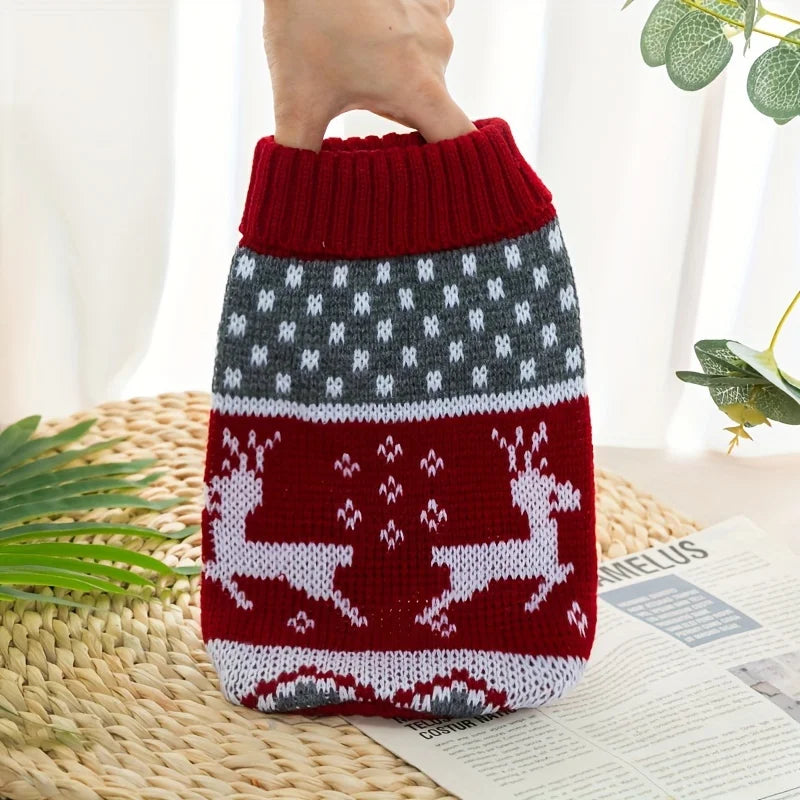 Pull de Noël tricoté chien et chat – Rennes, S à XXL – vue 7 | MonPluto