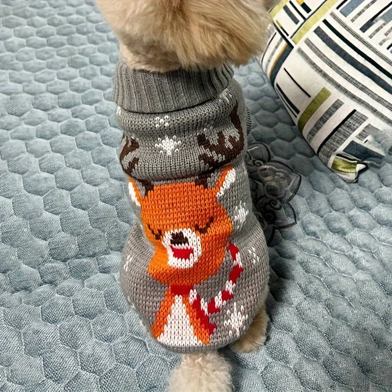 Pull de Noël tricoté chien et chat – Rennes, S à XXL – vue 8 | MonPluto
